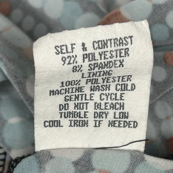 Tempted Hearts Babydoll Top Womens XL Abstract Polka Dot Tie Back Empire Y2K - Picture 6 of 11